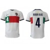 Herren Fußballbekleidung Portugal Ruben Dias #4 Auswärtstrikot WM 2022 Kurzarm